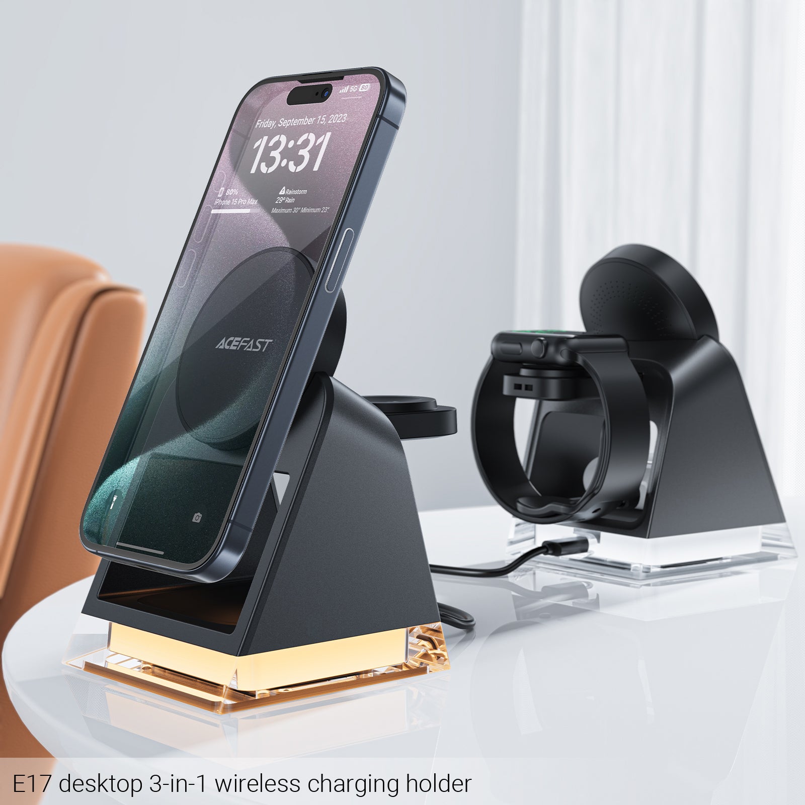 ACEFAST E17 Wireless Charger 3-in-1 Charging Station 20.5W Magnetic Stand Dock ACEFAST E17 Wireless Charger 3-in-1 Charging Station 20.5W Magnetic Stand Dock